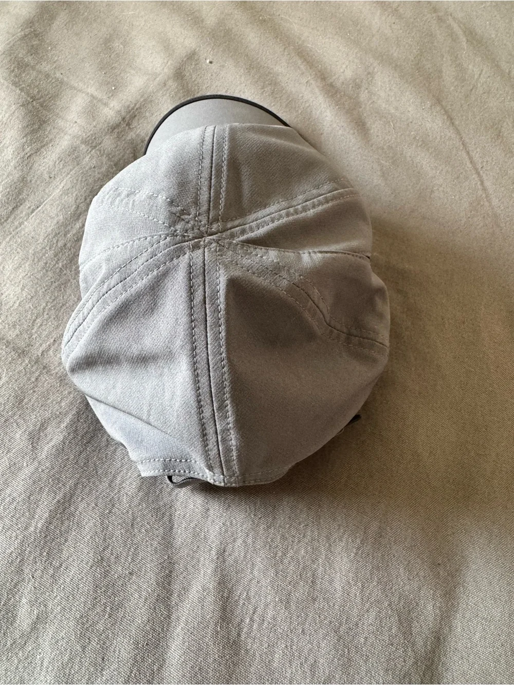 adidas Light Gray Baseball Cap with Black Trim